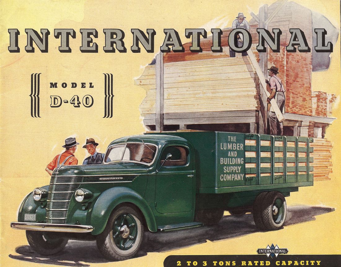 International Harvester Pickups D-40 brochure 1937